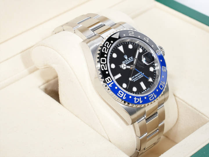 Rolex GMT-Master II Ref. 126710BLNR Stainless Steel Black Dial Oyster Bracelet Excellent Used c5nmf4cy