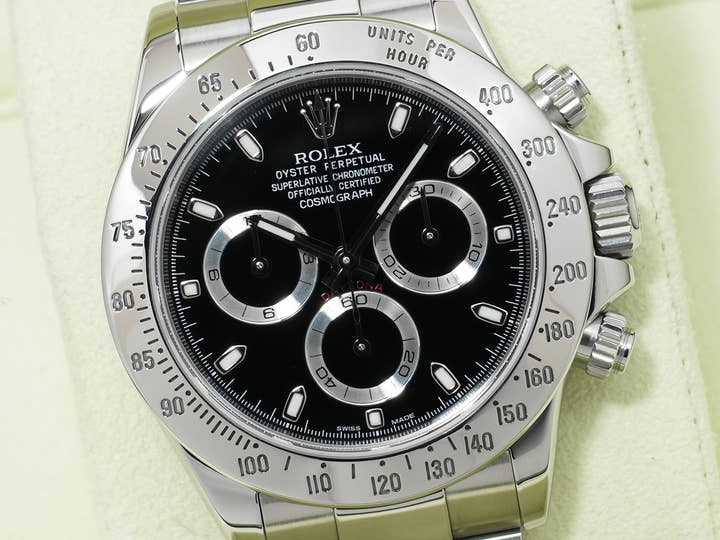 Rolex Daytona Ref. 116520 Stainless Steel Black Dial Excellent Used Condition e6xtedg8