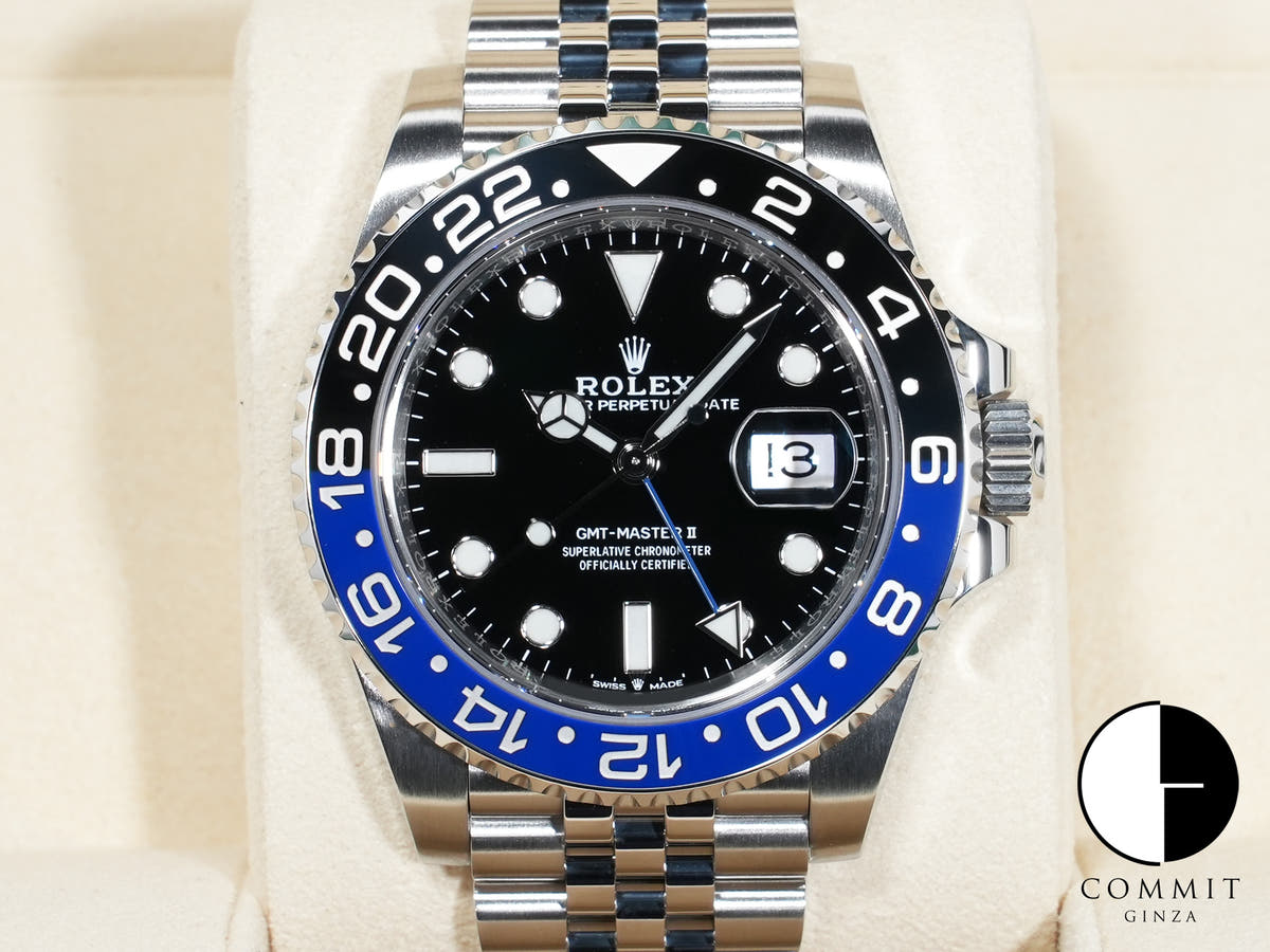 Rolex GMT-Master II Ref. 126710BLNR Stainless Steel Black Dial Jubilee Bracelet Excellent Condition mqfj8von
