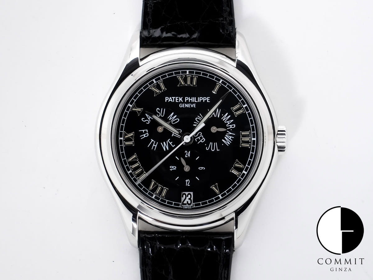 Patek Philippe Annual Calendar Ref. 5035P-001 Platinum Black Dial Used cbnx56ry