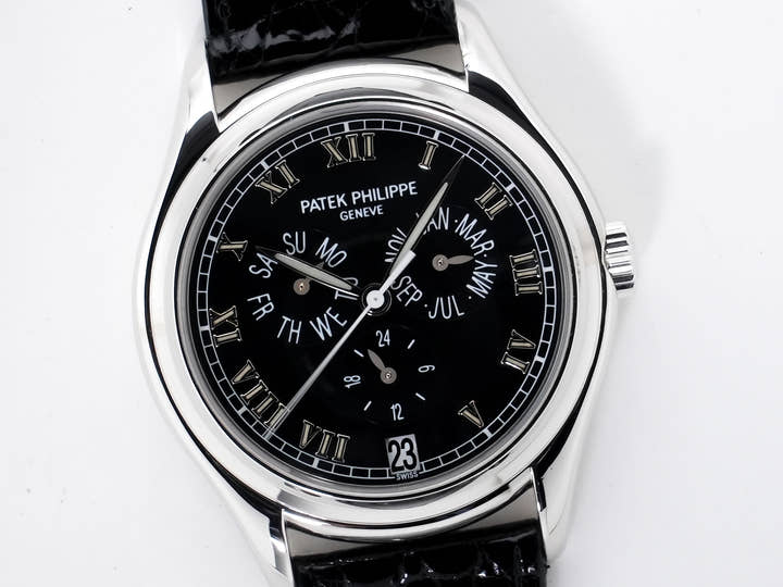 Patek Philippe Annual Calendar Ref. 5035P-001 Platinum Black Dial Used cbnx56ry