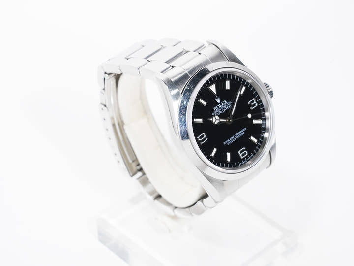 Rolex Explorer I Ref. 14270 Stainless Steel Black Dial Oyster Bracelet Used 9w6v388p