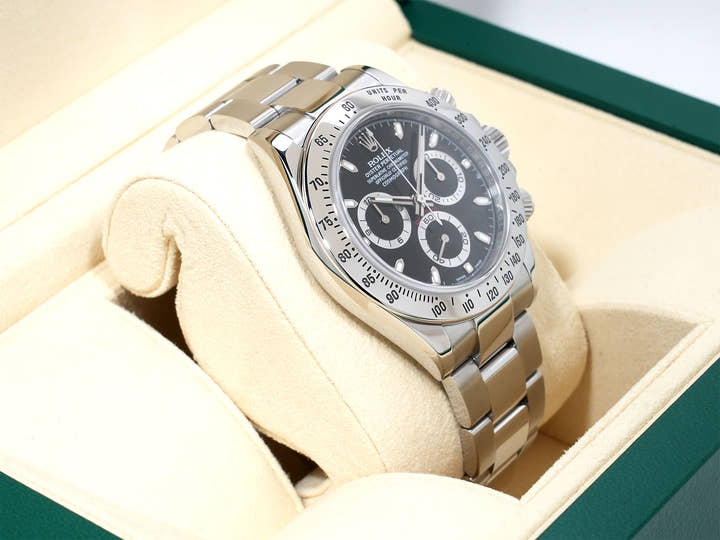 ロレックス デイトナ Ref.116520 ステンレススチール ブラック文字盤 美中古 bqjra6su