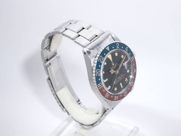 ロレックス GMTマスター Ref.1675 ステンレススチール ブラック文字盤 オイスターブレスレット 中古 yo7b3zwe
