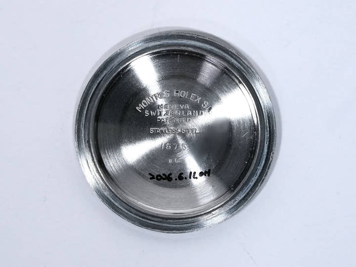 ロレックス GMTマスター Ref.1675 ステンレススチール ブラック文字盤 オイスターブレスレット 中古 989fpjid