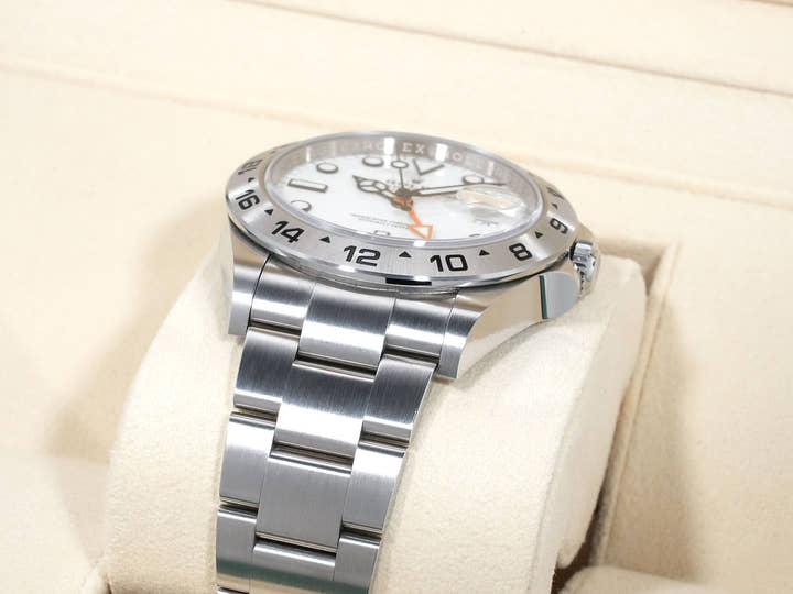 ロレックス エクスプローラーII Ref.226570 ステンレススチール ホワイト文字盤 オイスターブレスレット 中古 kpdenra9