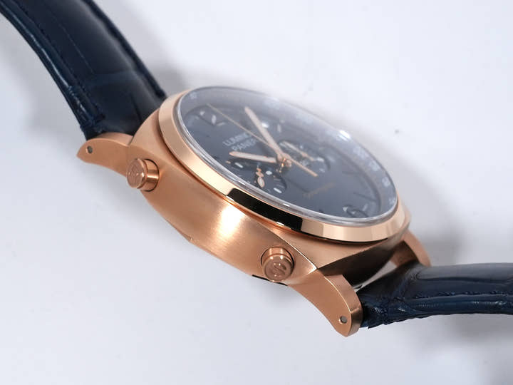 パネライ ルミノールクロノ Ref.PAM01111 パネライゴールドテック ブルー文字盤 美品 e6yhtbco