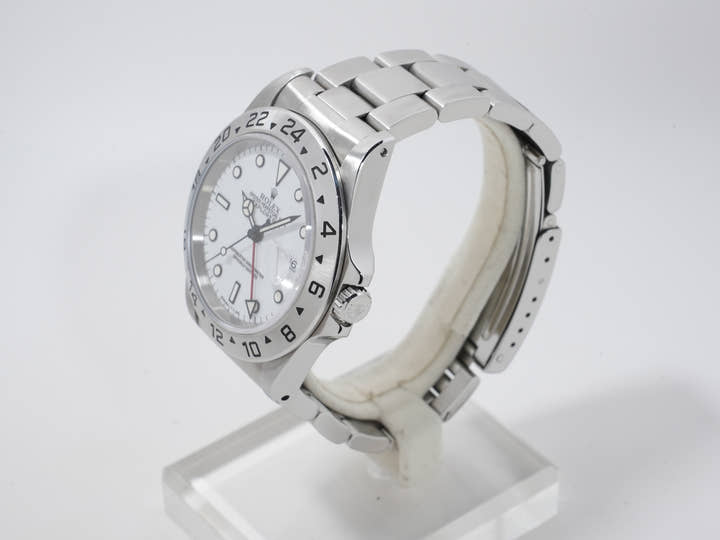 ROLEX Explorer II Ref.16570 Stainless Steel White Dial Oyster Bracelet Used id6ivgbs