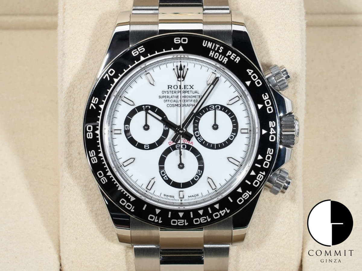 ROLEX Daytona Ref.126500LN Stainless Steel White Dial Excellent Condition av8j9c5o