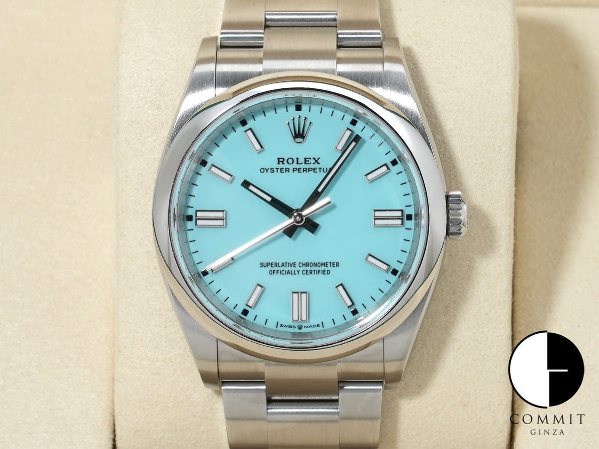 Rolex Oyster Perpetual 36 Ref. 126000 Stainless Steel Turquoise Dial Excellent Condition eugjz9hr