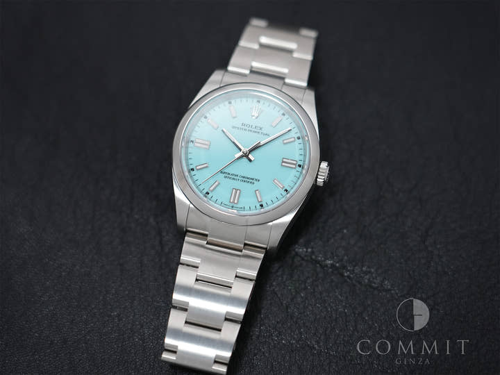 Rolex Oyster Perpetual 36 Ref. 126000 Stainless Steel Turquoise Dial Excellent Condition eugjz9hr