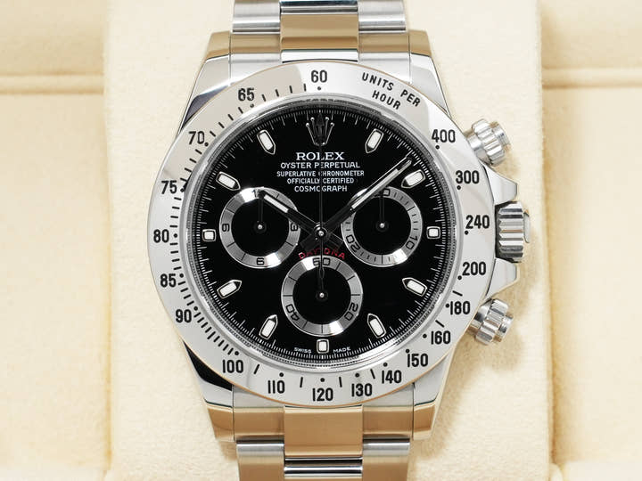 ロレックス デイトナ Ref.116520 ステンレススチール ブラック文字盤 中古 ct3eqa3y