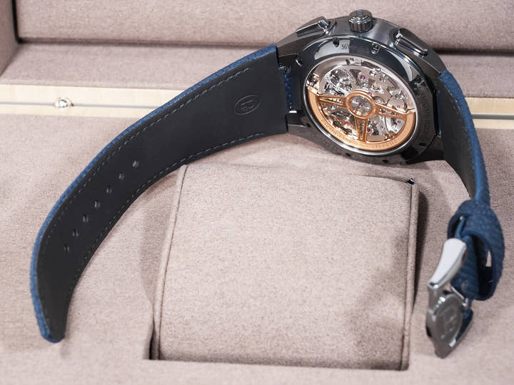 Parmigiani Fleurier Tonda PF Sport Chronograph Ultraceram Ref.PFC931-1020022-400182 Ultraceram Milan Blue Dial Unused oidb33da