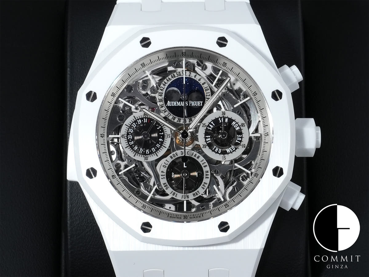 Audemars Piguet Royal Oak Grande Complication Ref.26605CB.OO.1248CB.01 White Ceramic Sapphire Dial Unused jgudz77f