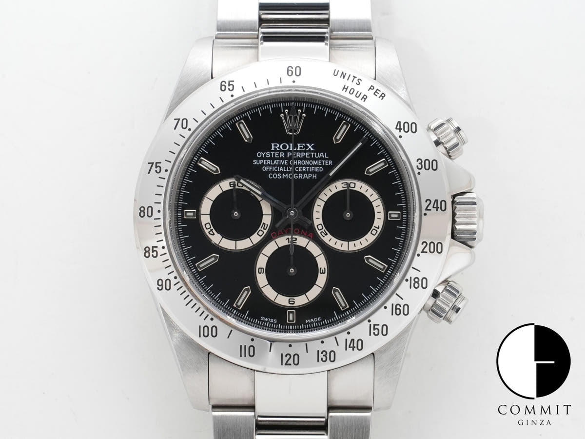 Rolex Daytona El Primero Ref. 16520 Stainless Steel Black Dial Used mxnfg3nt