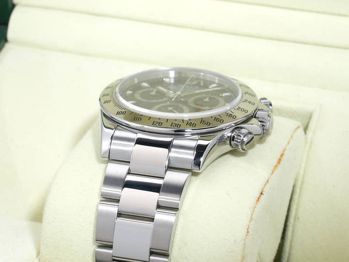 Rolex Daytona Ref. 116520 Stainless Steel Black Dial Excellent Condition 9covx9tp