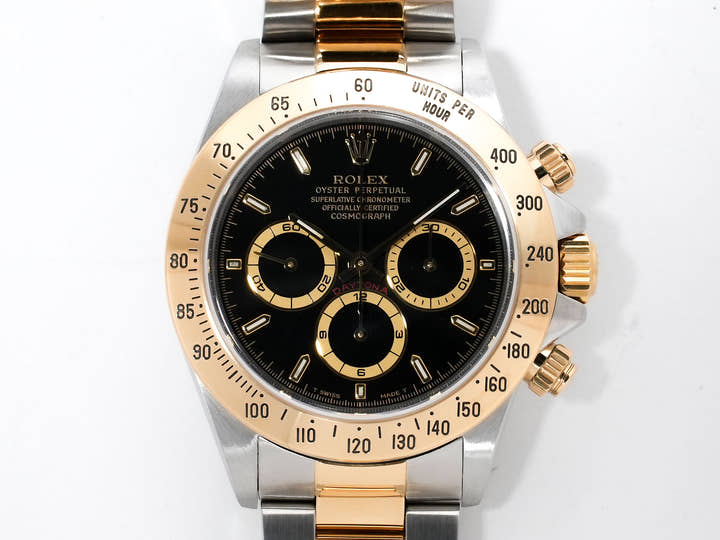 ロレックス デイトナ エルプリメロ Ref.16523 ステンレススチール/イエローゴールド ブラック文字盤 美中古 a8kpqndj