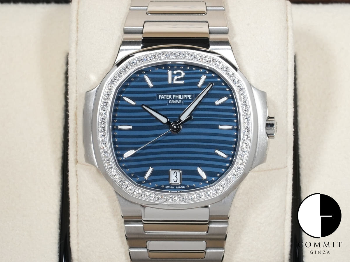パテックフィリップ ノーチラス Ref.7118/1200A-001 ステンレススチール ブルー オパーリン文字盤 未使用 9jfgrmks