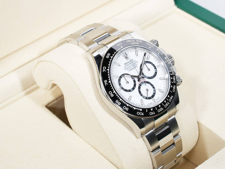 ロレックス デイトナ Ref.126500LN ステンレススチール ホワイト文字盤 美中古 9fz2teqd