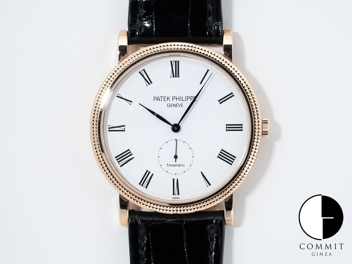 Patek Philippe Calatrava TIFFANY & CO. Ref. 5119R-001 Rose Gold White Dial Used h6b4b4ig