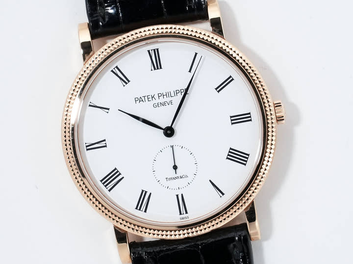 Patek Philippe Calatrava TIFFANY & CO. Ref. 5119R-001 Rose Gold White Dial Used h6b4b4ig