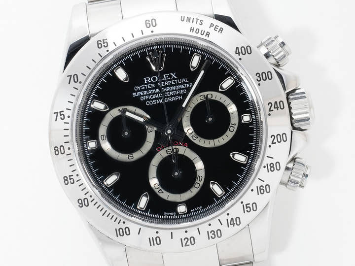 ロレックス デイトナ Ref.116520 ステンレススチール ブラック文字盤 中古 o9ypa2tg