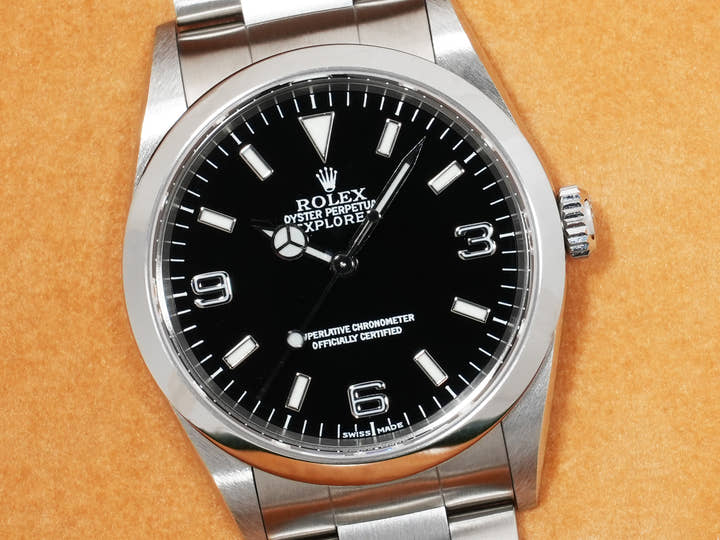 ロレックス エクスプローラーI Ref.14270 ステンレススチール ブラック文字盤 オイスターブレスレット 未使用 eua99b7i