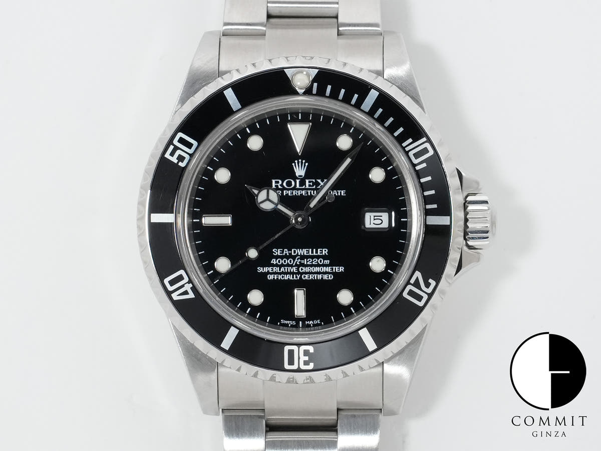 ROLEX Sea-Dweller Ref.16600 Stainless Steel Black Dial Pre-owned nituezf9