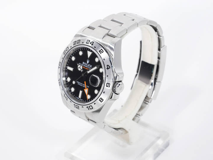 Rolex Explorer II Ref.216570 Stainless Steel Black Dial Oyster Bracelet Used g7f9c2rp