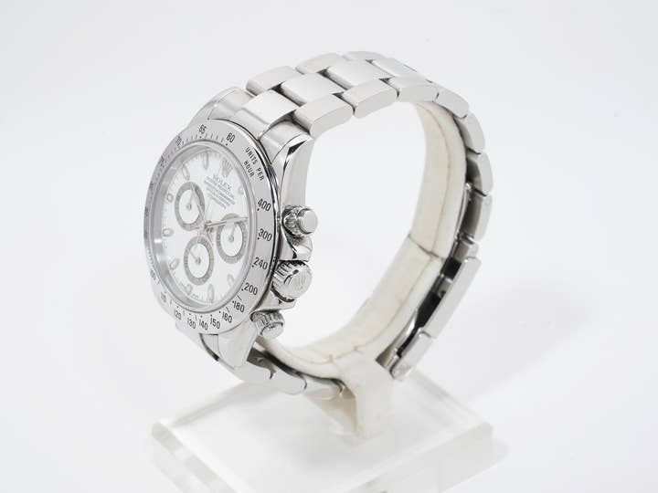 Rolex Daytona Ref. 116520 Stainless Steel White Dial Used 9qp8xxj2