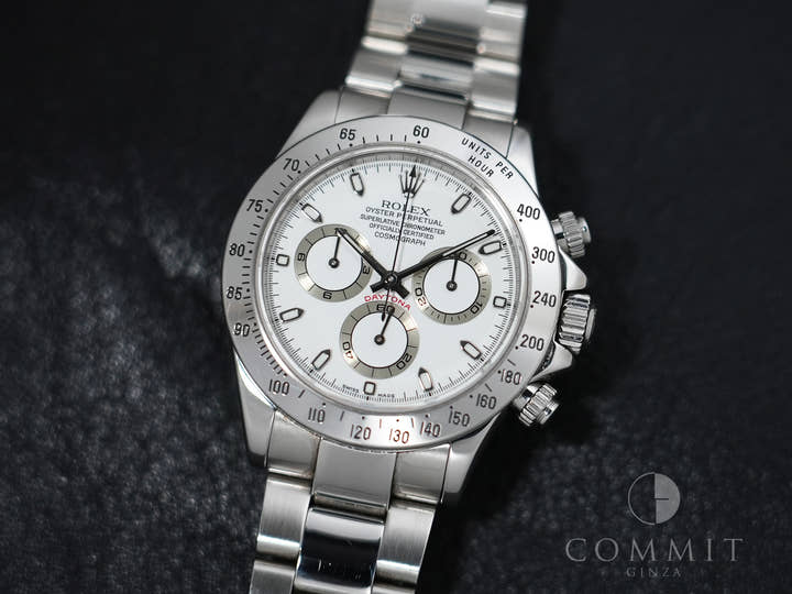 Rolex Daytona Ref. 116520 Stainless Steel White Dial Used 9qp8xxj2