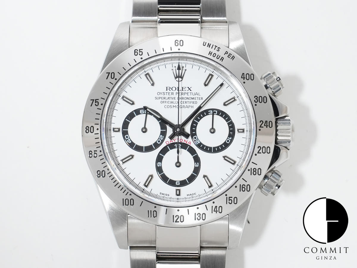 Rolex Daytona El Primero Ref. 16520 Stainless Steel White Dial Excellent Used Condition 6aojxyno