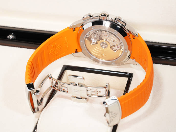 パテックフィリップ アクアノート クロノグラフ Ref.5968A-001 ステンレススチール ブラック文字盤 美品 r2ooi4qt