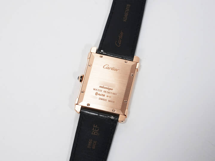 カルティエ タンクシノワーズ LM Ref.WGTA0075 ピンクゴールド グレーサンレイ文字盤 美品 844u46gh