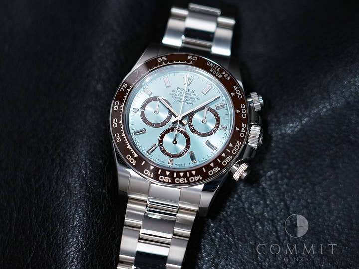 Rolex Daytona Ref. 126506A Platinum Ice Blue x 11P Diamond Dial Used x8zof2tt