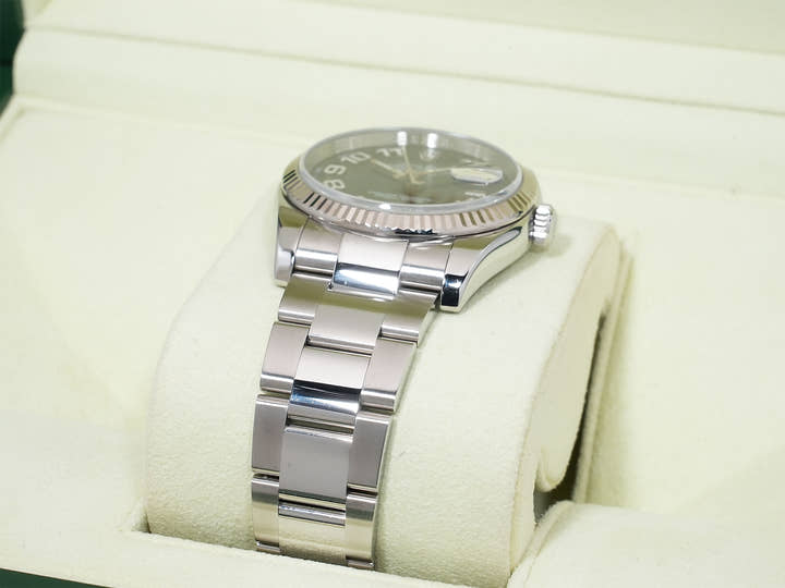 Rolex Datejust 36 Ref. 116234 Stainless Steel/White Gold Blue Arabic Dial Pre-owned b8snzn4o