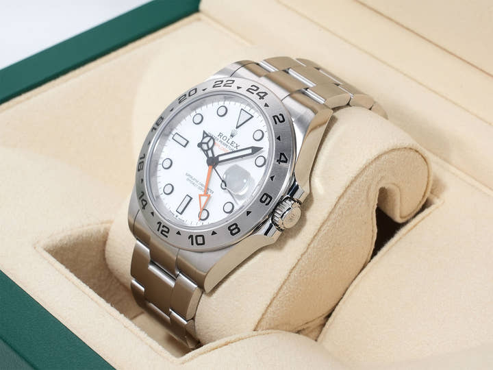 ROLEX Explorer II Ref.226570 Stainless Steel White Dial Oyster Bracelet Pre-owned f2rwkx6m