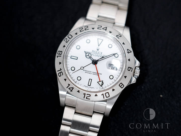 Rolex Explorer II Ref. 16570 Stainless Steel White Dial Oyster Bracelet Excellent Used Condition 7nwbec9p