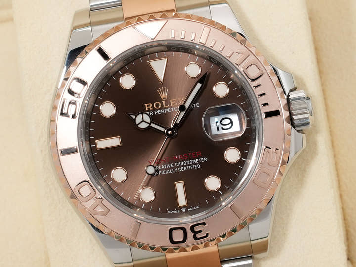 ロレックス ヨットマスター40 Ref.126621 ステンレススチール/エバーローズゴールド チョコレート文字盤 美品 6ni3ni2v