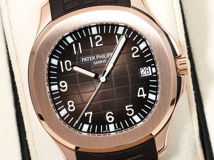 Patek Philippe Aquanaut Ref. 5167R-001 Rose Gold Brown Dial Excellent Condition bq73tzqc