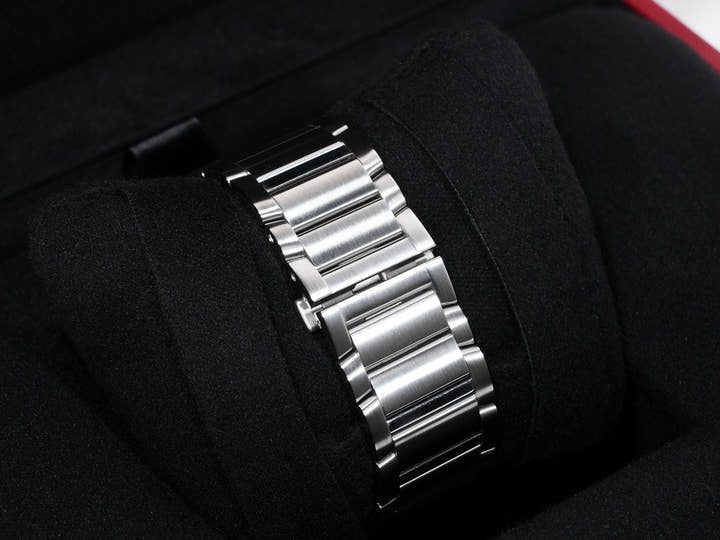 Cartier Tank Française Skeleton Ref. WHTA0025 Stainless Steel Skeleton Dial Excellent Condition idsaj2wn
