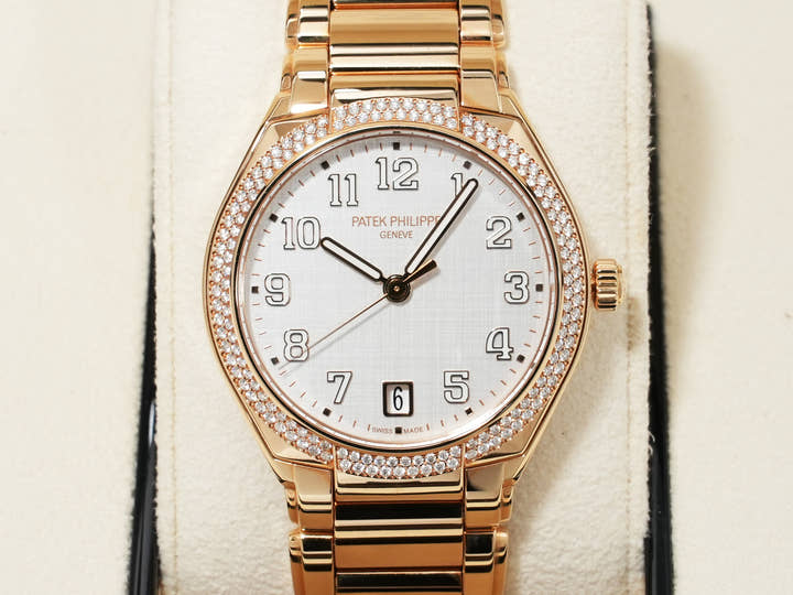 Patek Philippe Twenty-4 Ref. 7300/1200R-010 Rose Gold Silver Dial Pre-owned 6nq49rx7