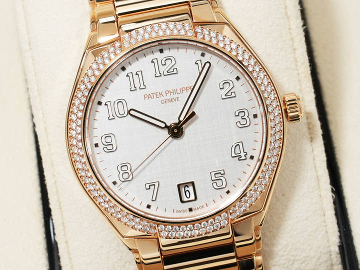 Patek Philippe Twenty-4 Ref. 7300/1200R-010 Rose Gold Silver Dial Pre-owned 6nq49rx7