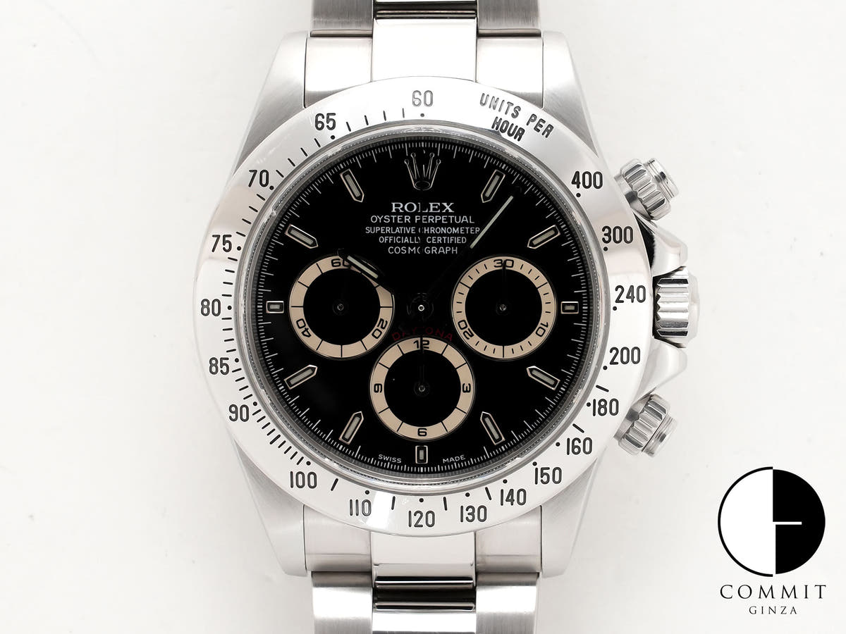 Rolex Daytona El Primero Ref. 16520 Stainless Steel Black Dial Used bszewwuf