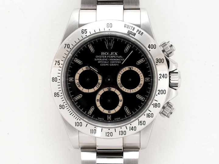 Rolex Daytona El Primero Ref. 16520 Stainless Steel Black Dial Used bszewwuf