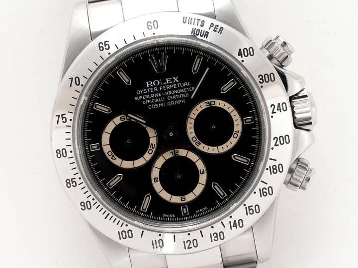 Rolex Daytona El Primero Ref. 16520 Stainless Steel Black Dial Used bszewwuf
