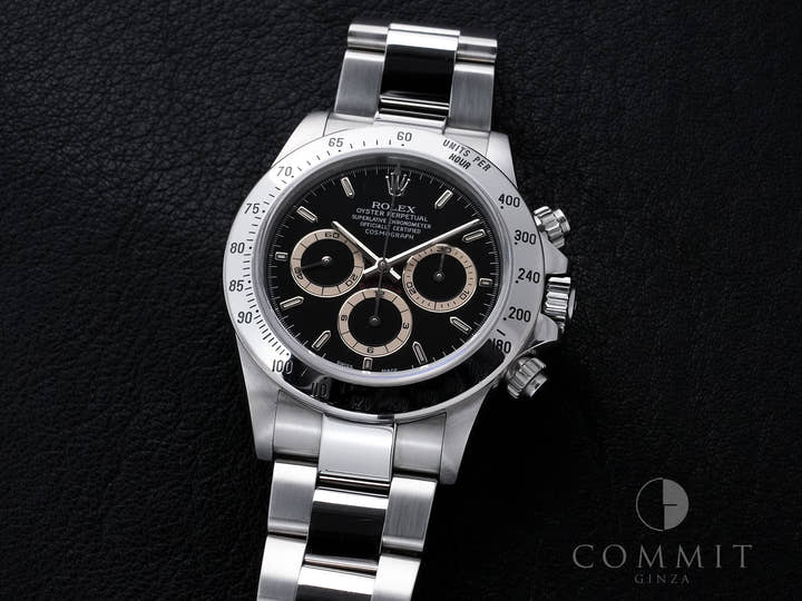 Rolex Daytona El Primero Ref. 16520 Stainless Steel Black Dial Used bszewwuf