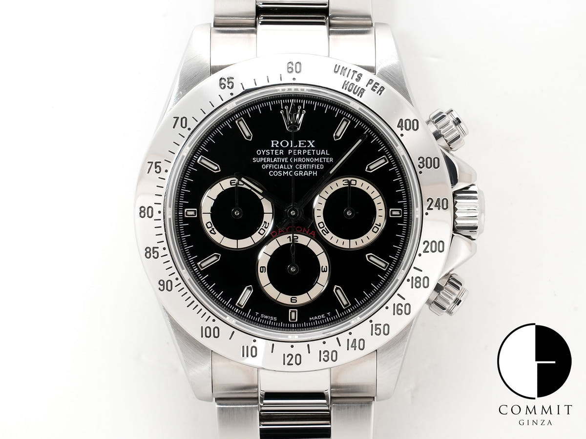 Rolex Daytona El Primero Ref. 16520 Stainless Steel Black Dial Used 7xeh2pku