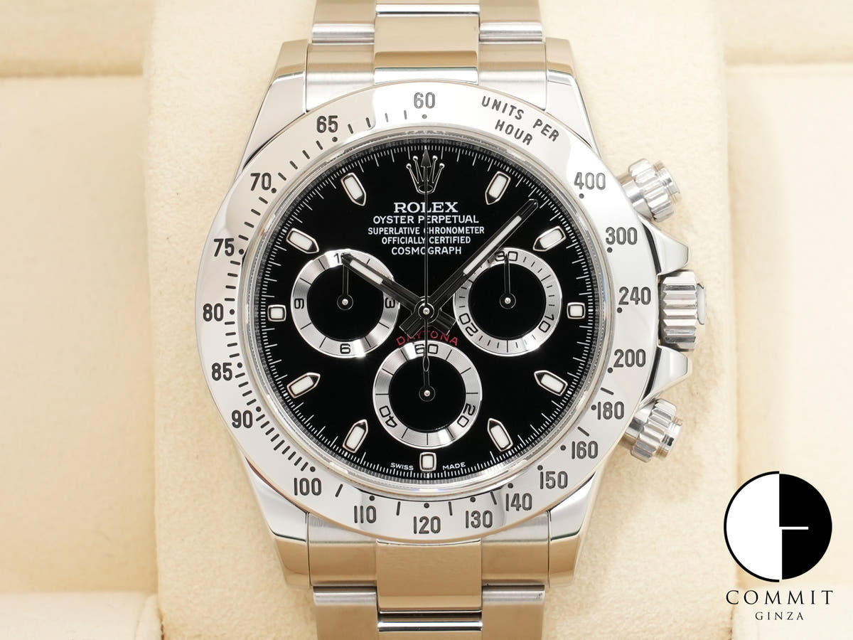 ロレックス デイトナ Ref.116520 ステンレススチール ブラック文字盤 中古 vbkr7e94