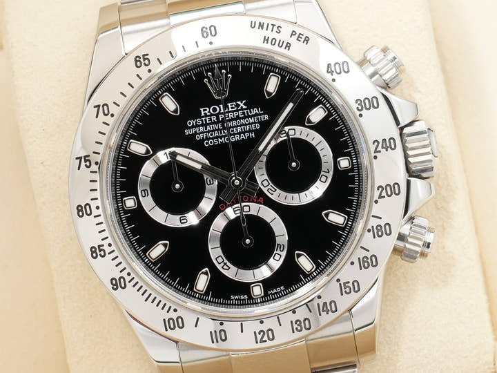 ロレックス デイトナ Ref.116520 ステンレススチール ブラック文字盤 中古 vbkr7e94